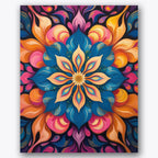 Vibrant Floral Abstract Paint by Numbers Kit UdoPaints