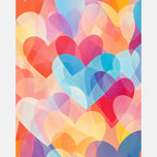 Vibrant Heartscape Paint by Numbers Kit design preview showing the full artwork layout before painting