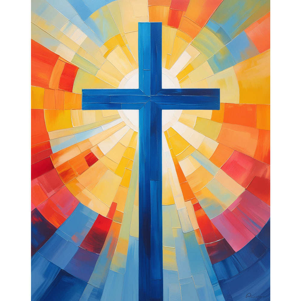 Vibrant Hope Paint by Numbers Kit design preview showing the full artwork layout before painting