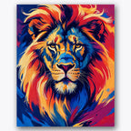 Vibrant Lion Majesty Paint by Numbers Kit UdoPaints