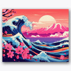 Vibrant Wave Art Paint by Numbers Kit UdoPaints