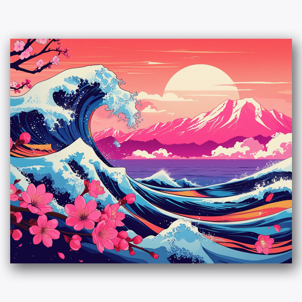 Vibrant Wave Art Paint by Numbers Kit UdoPaints