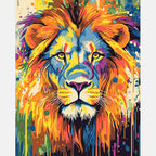 Vivid King Paint by Numbers Kit design preview showing the full artwork layout before painting