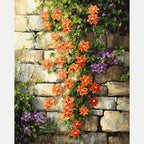 Wall Bloom Paint by Numbers Kit design preview showing the full artwork layout before painting