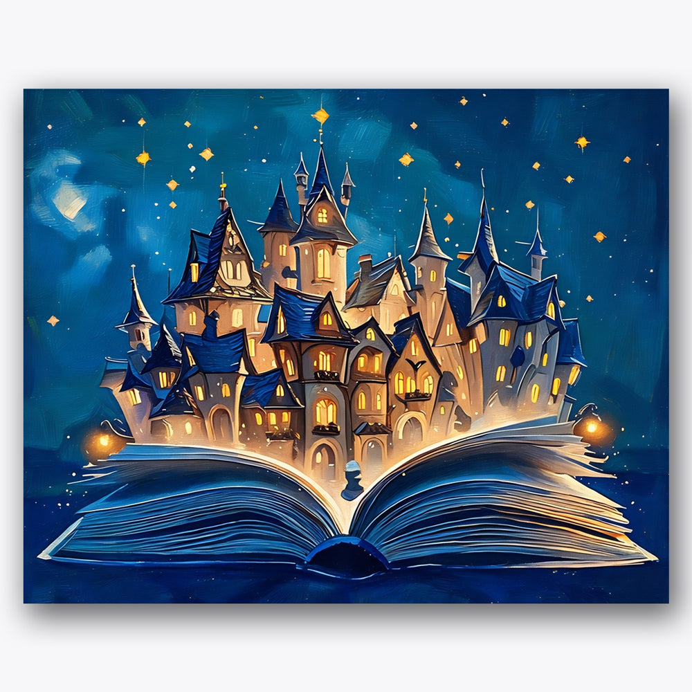 Whimsical Townscape Paint by Numbers Kit UdoPaints