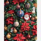Yuletide Ornaments Paint by Numbers Kit design preview showing the full artwork layout before painting